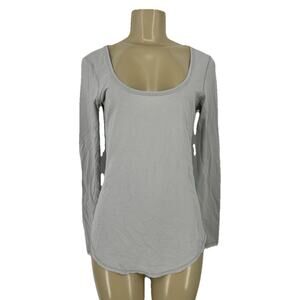 Lululemon Medium ? Women Grey Breathable Long Sleeve T-shirt Grey Active 21-21